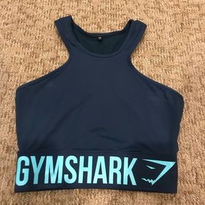 Gymshark blue crop top